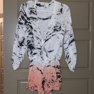 NWOT- Surf Gypsy Long Sleeve Ombré Playsuit